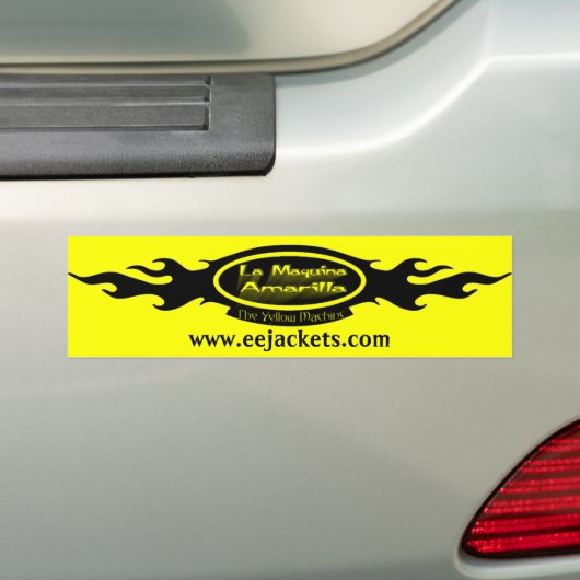 La Maquina Amarilla Logo Bumpersticker (Op auto)