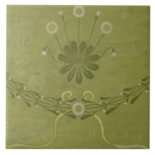 'La Margarete' wandpapier, gedrukt door Jeffre Tegeltje (Voorkant)