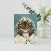 La mariée chat briefkaart (Staand voorkant)