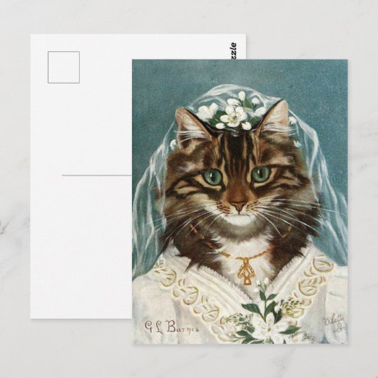 La mariée chat briefkaart (Voorkant / Achterkant)