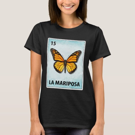 La Mariposa Mexican Butterfly Cards T-shirt (Voorkant)