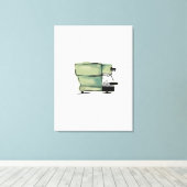 La marzocco-koffie canvas afdruk (Insitu (Houten vloer))