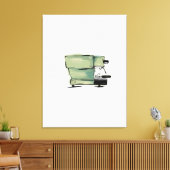 La marzocco-koffie canvas afdruk (Insitu (Woonkamer))
