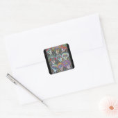 La Mascarada de los Muertos Vierkante Sticker (Envelop)