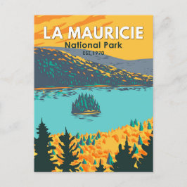 La Mauricie National Park Travel Art  Briefkaart