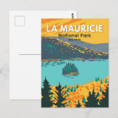 La Mauricie National Park Travel Art  Briefkaart (Voorkant / Achterkant)