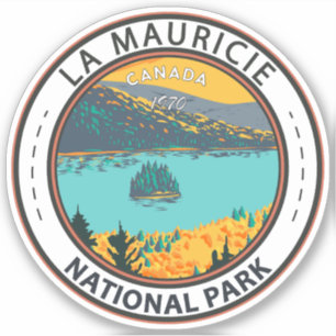 La Mauricie National Park Travel Art  Sticker