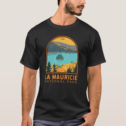 La Mauricie National Park Travel Art T-shirt (Voorkant)