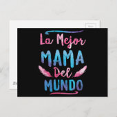 La Mejor Mama Del Mundo Mam Moederdag Briefkaart (Voorkant / Achterkant)