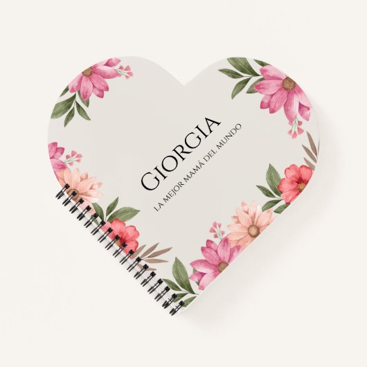 La mejor mamá del mundo notitieboek (Voorkant)