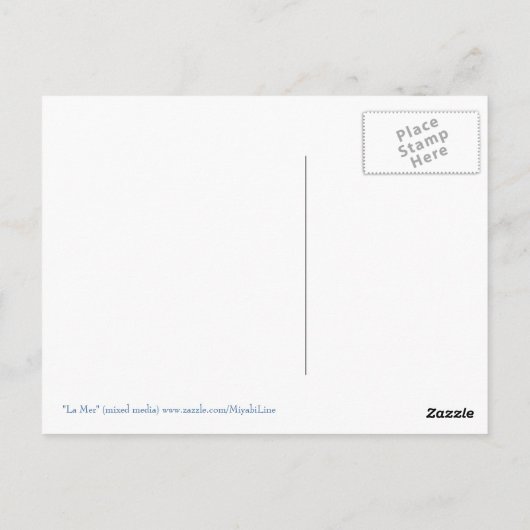 La Mer Briefkaart (Achterkant)