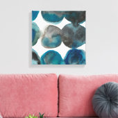 La Mer - Circles Canvas Afdruk (Insitu (Woonkamer))