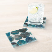 La Mer - Circles Glazen Onderzetter (Schuin)