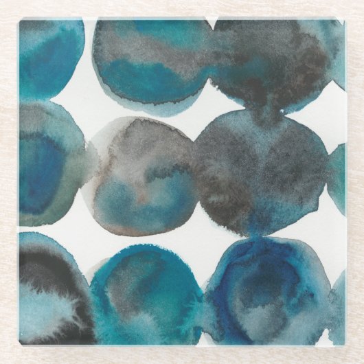 La Mer - Circles Glazen Onderzetter (Voorkant)