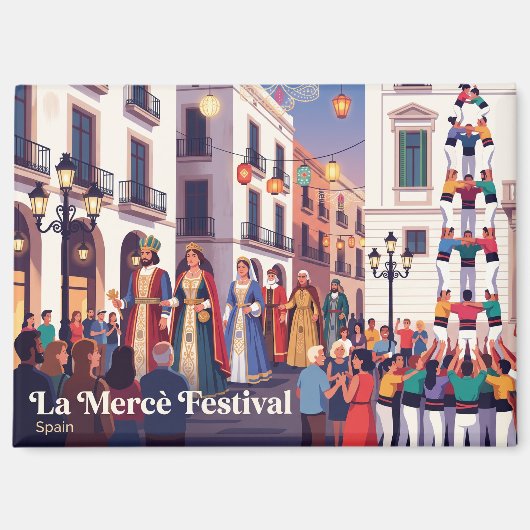 La Mercè Festival Barcelona Spanje Magneet (Voorkant)