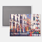 La Mercè Festival Barcelona Spanje Magneet (Voorkant / Achterkant)