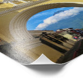 La Merced Arch met vulkaan Foto Afdruk (Hoek)