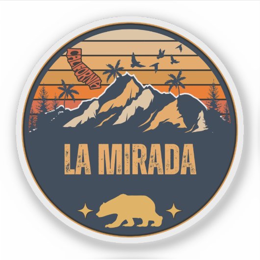 La Mirada, Californië Sticker (Voorkant)