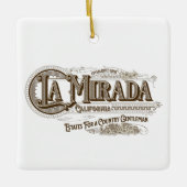 La Mirada  Sanborn Style Keramisch Ornament (Voorkant)