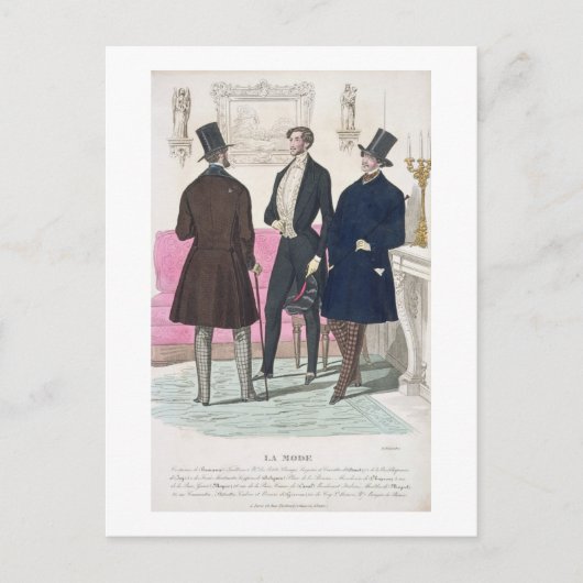 La Mode: Advertisement voor de Fash van Mannen uit Briefkaart (Voorkant)