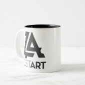 LA-Mok Tweekleurige Koffiemok (Voorkant links)