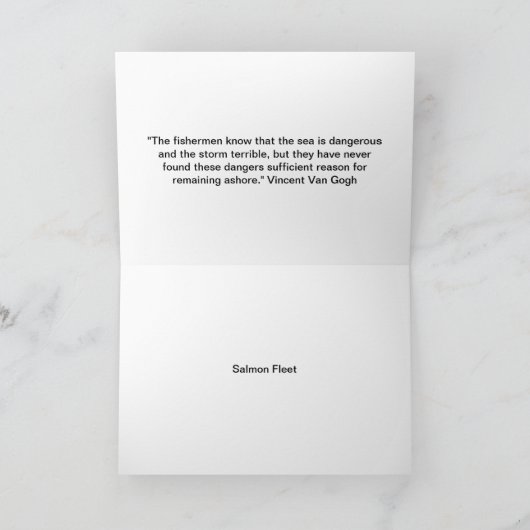 La Monde - de Vloot van de Zalm Kaart (Binnen)