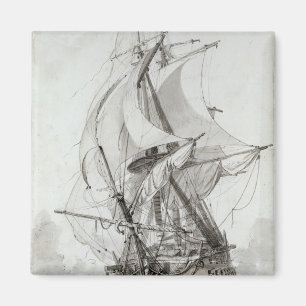 La Montagne, c.1794 (met pen en inkt) Magneet