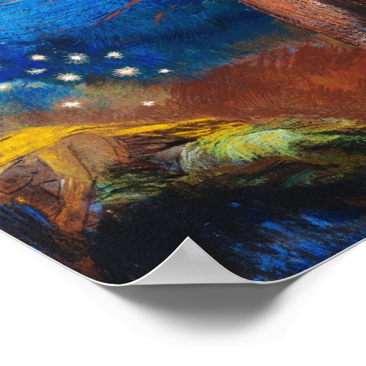 La Mort de Bouddha | Odilon Redon Poster (Hoek)