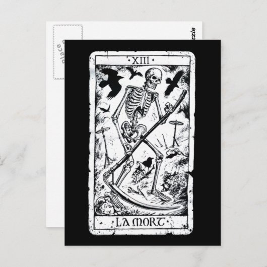 La Mort Tarot Card Briefkaart (Voorkant / Achterkant)