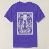 La Mort Tarot Card Occult Satanic Tarot Reader Rea T-shirt (Design voorkant)