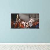 La morte di Cesare door Vincenzo Camuccini Canvas Afdruk (Insitu (Houten vloer))