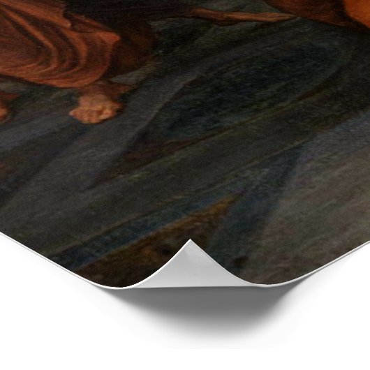 La morte di Cesare door Vincenzo Camuccini Poster (Hoek)