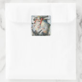 La Mosca Roja Vierkante Sticker (Tas)