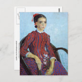 La Mousmé, Sitting Vincent Van Gogh Briefkaart (Voorkant / Achterkant)