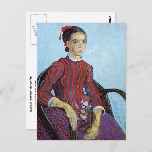 La Mousmé, Sitting Vincent Van Gogh Briefkaart (Voorkant / Achterkant)