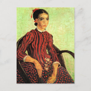 La Mousme, zittend door Vincent van Gogh Briefkaart