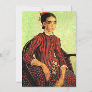 La Mousme, zittend door Vincent van Gogh Kaart