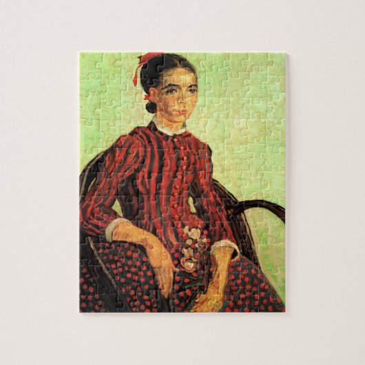 La Mousme, zittend door Vincent van Gogh Legpuzzel (Verticaal)