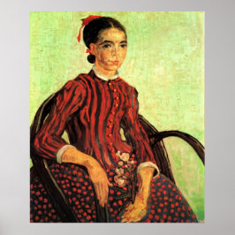 La Mousme, zittend door Vincent van Gogh Poster