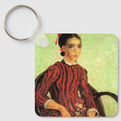 La Mousme, zittend door Vincent van Gogh Sleutelhanger (Voorkant)