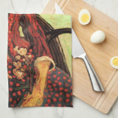 La Mousme, zittend door Vincent van Gogh Theedoek (Quarter Fold)