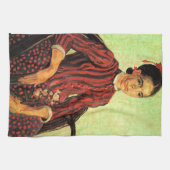 La Mousme, zittend door Vincent van Gogh Theedoek (Horizontaal)