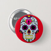 La muerte 6 ronde button 5,7 cm (Voorkant /achterkant)