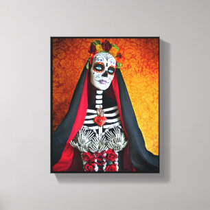 La Muerte omwikkeld doek Canvas Afdruk