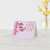 La mujer más bella de mi vida tarjeta editable kaart (Gele Bloem)