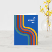 La mulţi ani, Roemeense verjaardag Kaart (Gele Bloem)