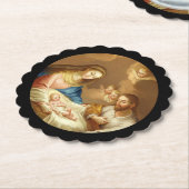 La Natividad Kartonnen Onderzetters (Gekanteld)