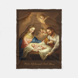 "La Natividad" op maat gemaakte fleece deken