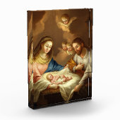 "La Natividad" religieuze kunst fotoblok (Links)