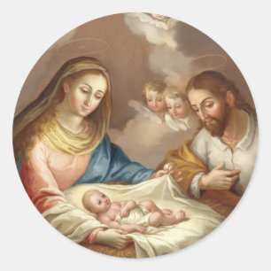 La Natividad Ronde Sticker